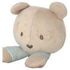 White & Blue Teddy Bear Baby Comforter, 1, hi-res
