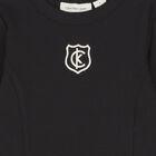 Girls Black Logo Dress, 1, hi-res