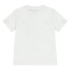 Younger Boys White Logo T-Shirt , 1, hi-res