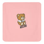 Pink Teddy Bear Logo Baby Blanket, 5, hi-res