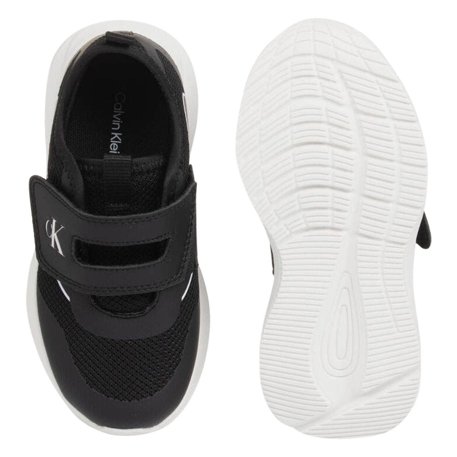 Boys Black & White Logo Trainers, 1, hi-res image number null