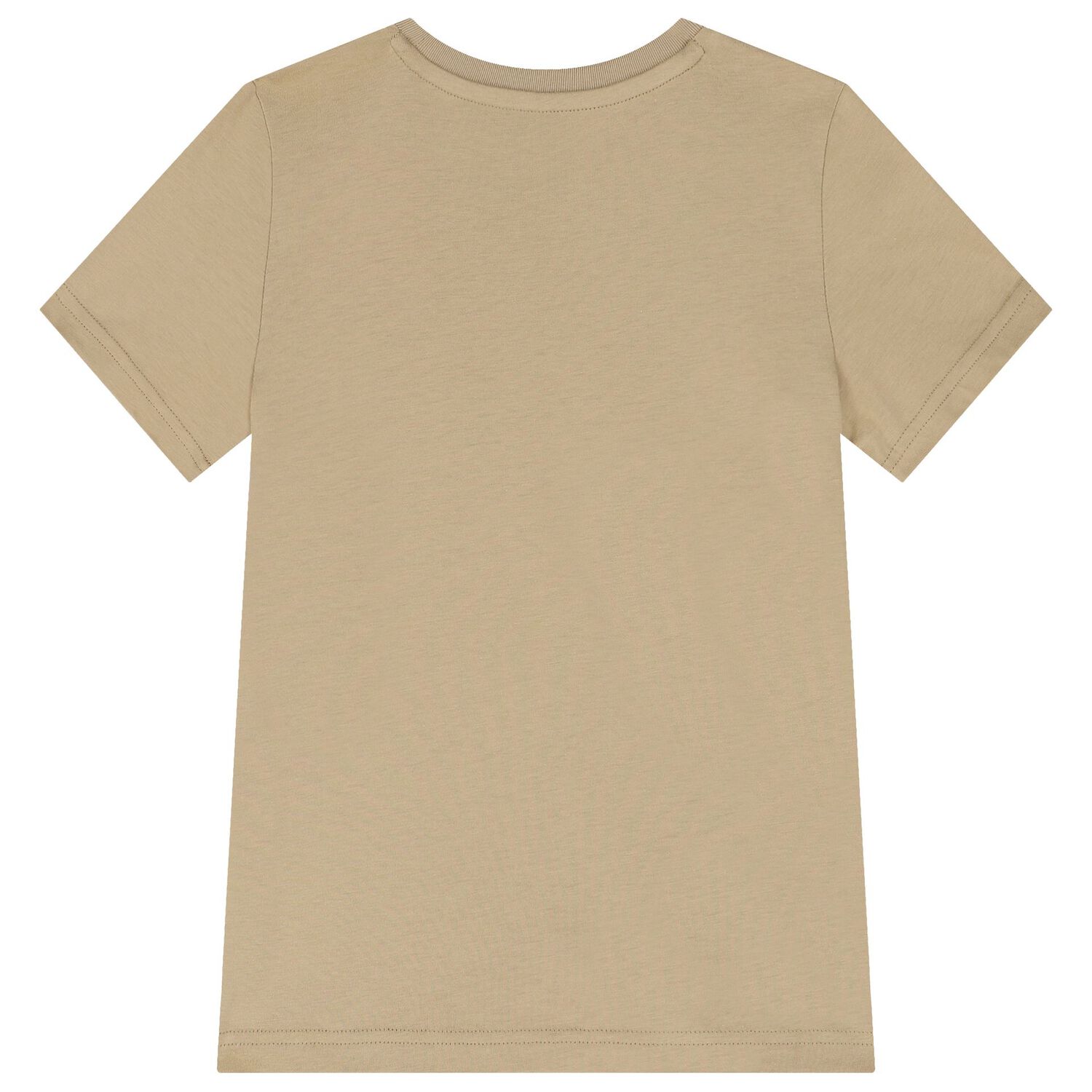 Boys Beige Logo T-Shirt, 3, hi-res