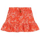 Girls Pink & Orange Ruffled Skirt Set, 1, hi-res