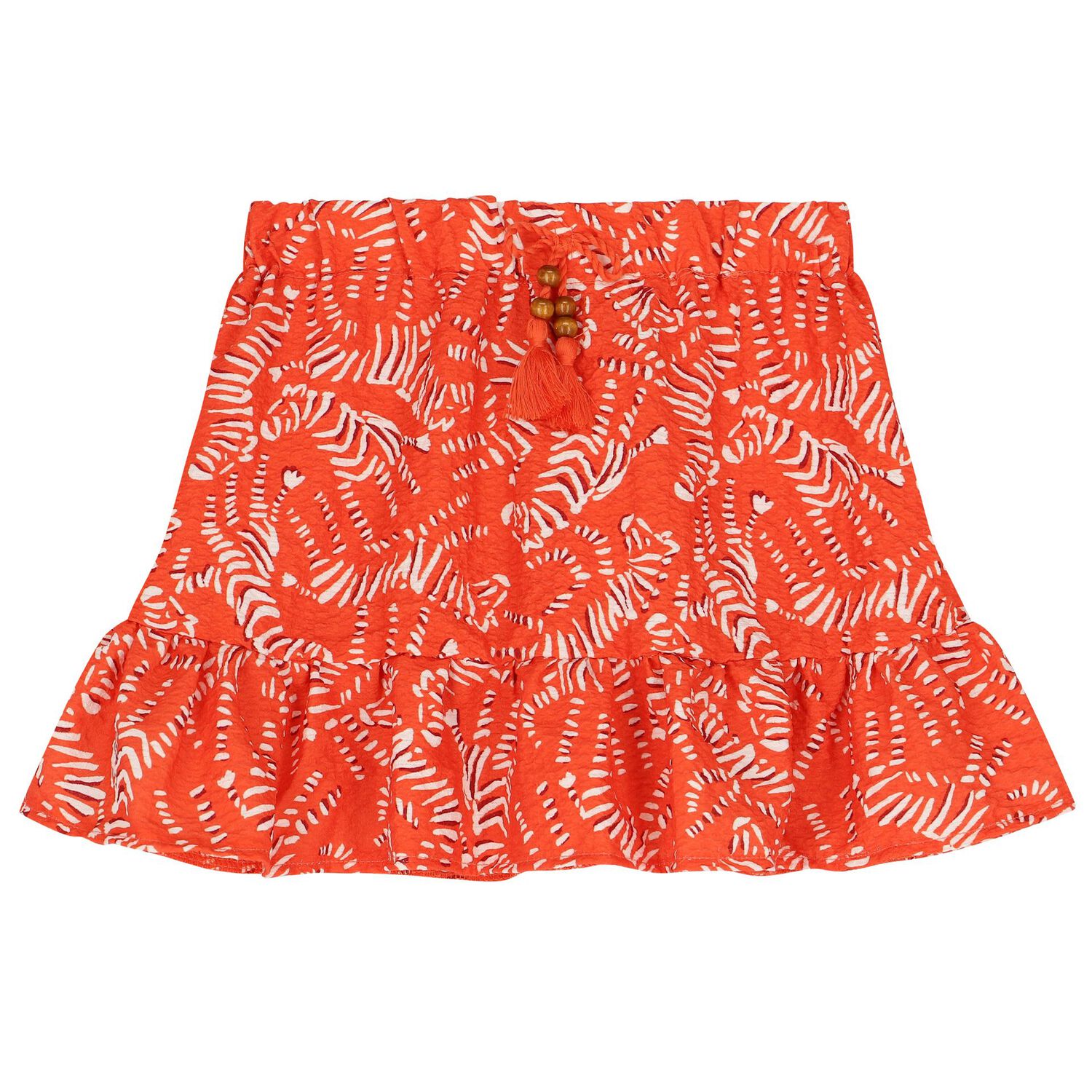 Girls Pink & Orange Ruffled Skirt Set, 1, hi-res image number null