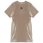 Girls Gold Logo Dress, 1, hi-res