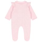 Baby Girls Pink Logo Heart Babygrow, 2, hi-res