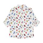 Boys White Logo Shirt, 1, hi-res