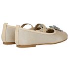 Girls Gold Embellished Shoes, 2, hi-res