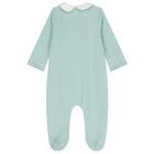 Baby Girls Ivory & Green Babygrows ( 2-Pack ), 2, hi-res