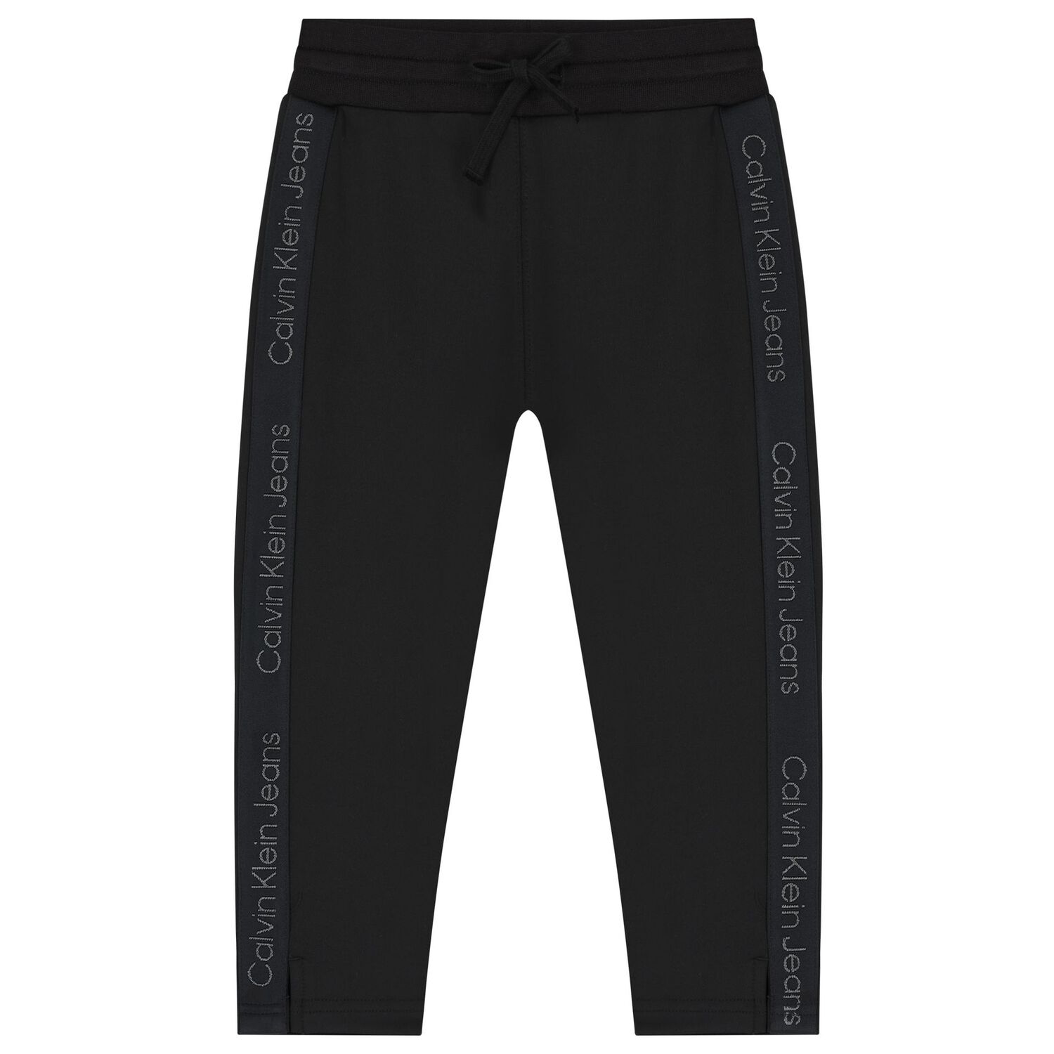 Younger Boys Black Logo Tracksuit, 1, hi-res