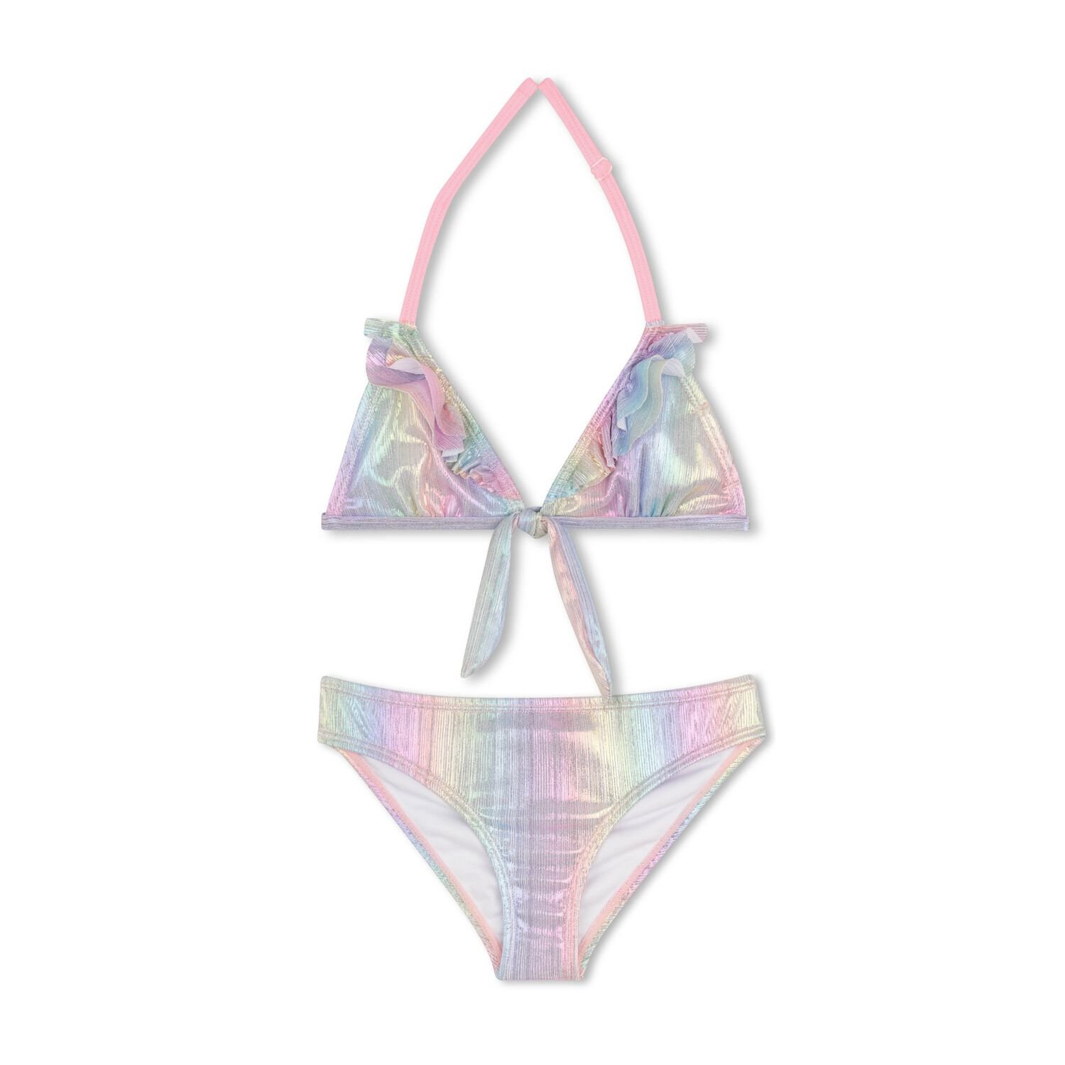 Girls Iridescent Rainbow Bikini, 1, hi-res