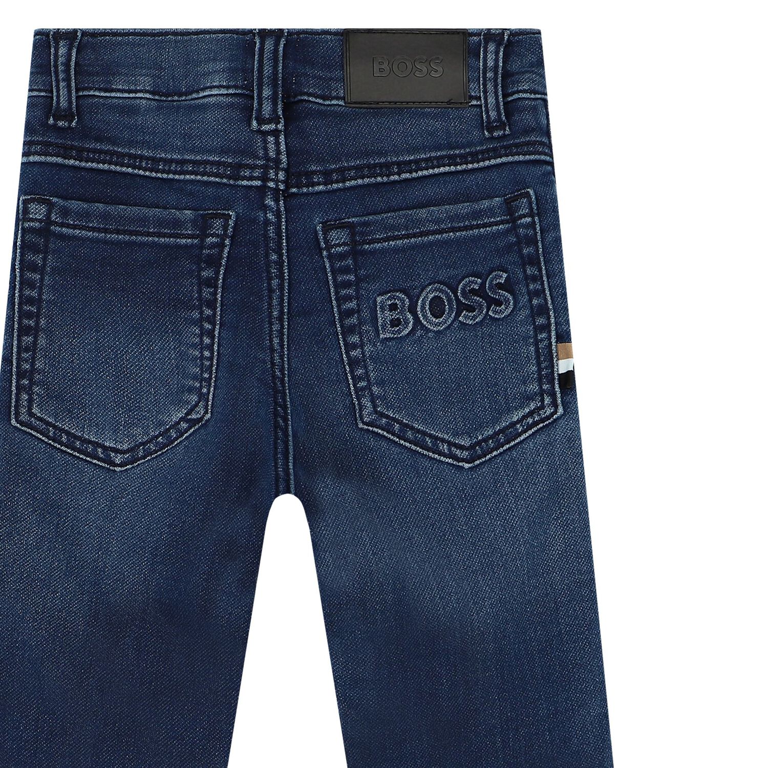 Younger Boys Blue Denim Jeans, 1, hi-res image number null