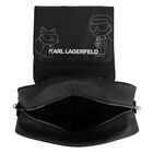 Black Ikonik Logo Baby Changing Bag, 1, hi-res