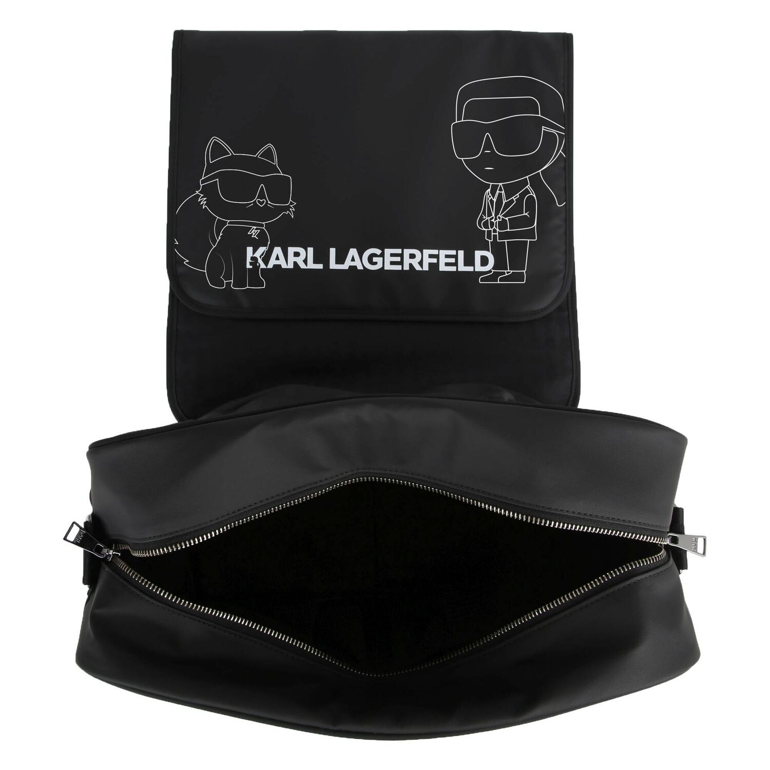 Black Ikonik Logo Baby Changing Bag, 1, hi-res image number null