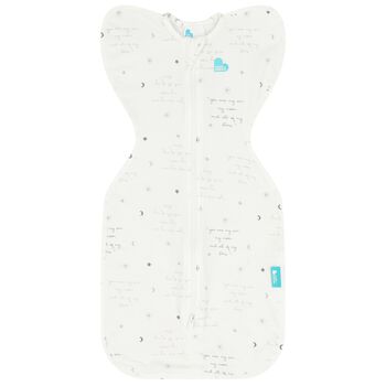 White & Grey Logo Baby Swaddle Up 0.2 TOG