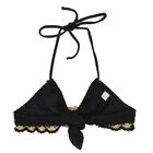 Girls Black & Gold Crochet Bikini, 1, hi-res