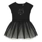 Younger Girls Black Ikonik Choupette Tulle Dress, 1, hi-res