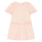 Younger Girls Pink Logo Dress, 1, hi-res