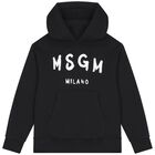 Black Logo Hooded Top, 2, hi-res