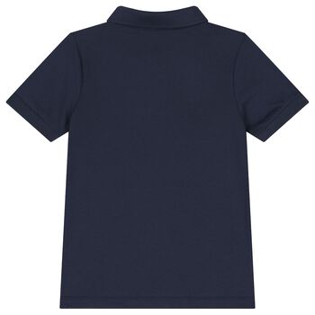 Boys Navy Blue Logo Polo Shirt