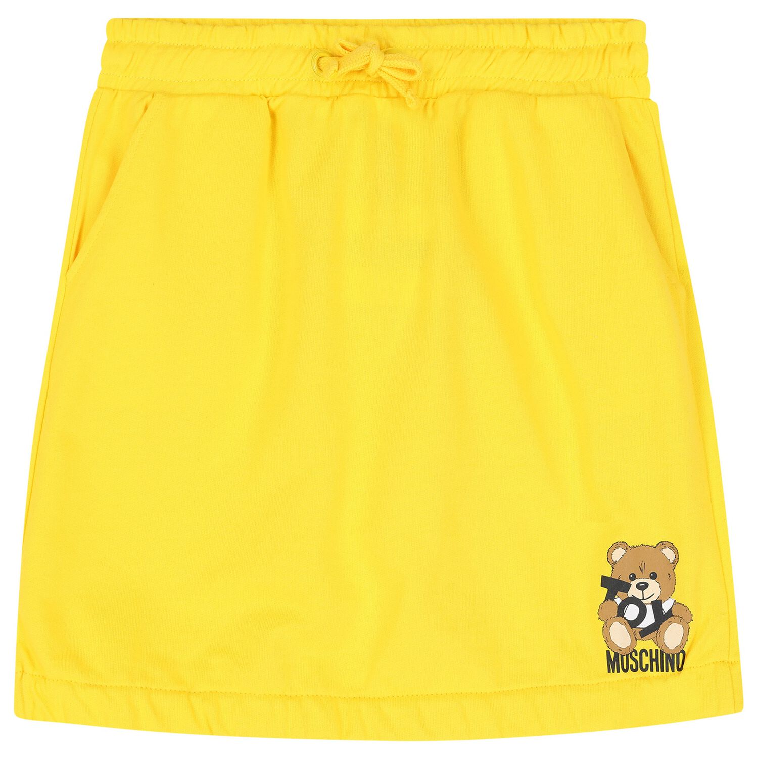 Girls Yellow Teddy Bear Logo Skirt, 2, hi-res image number null