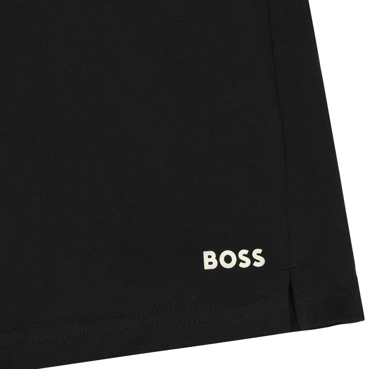 Boys Beige  & Black Logo Shorts Set, 2, hi-res