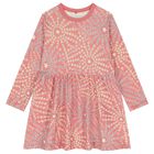 Girls Pink Star Dress, 1, hi-res