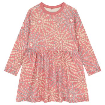 Girls Pink Star Dress