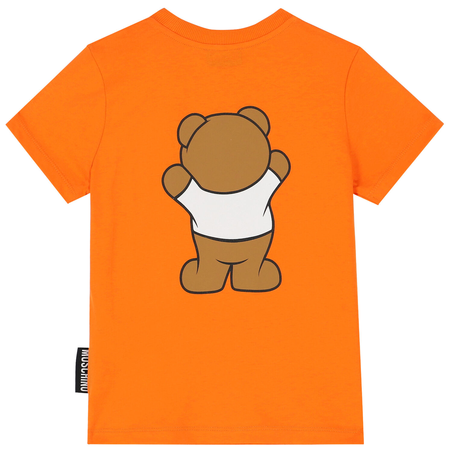 Orange Teddy Bear Logo T-Shirt, 5, hi-res