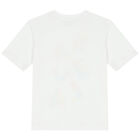 Girls White Logo T-Shirt, 1, hi-res