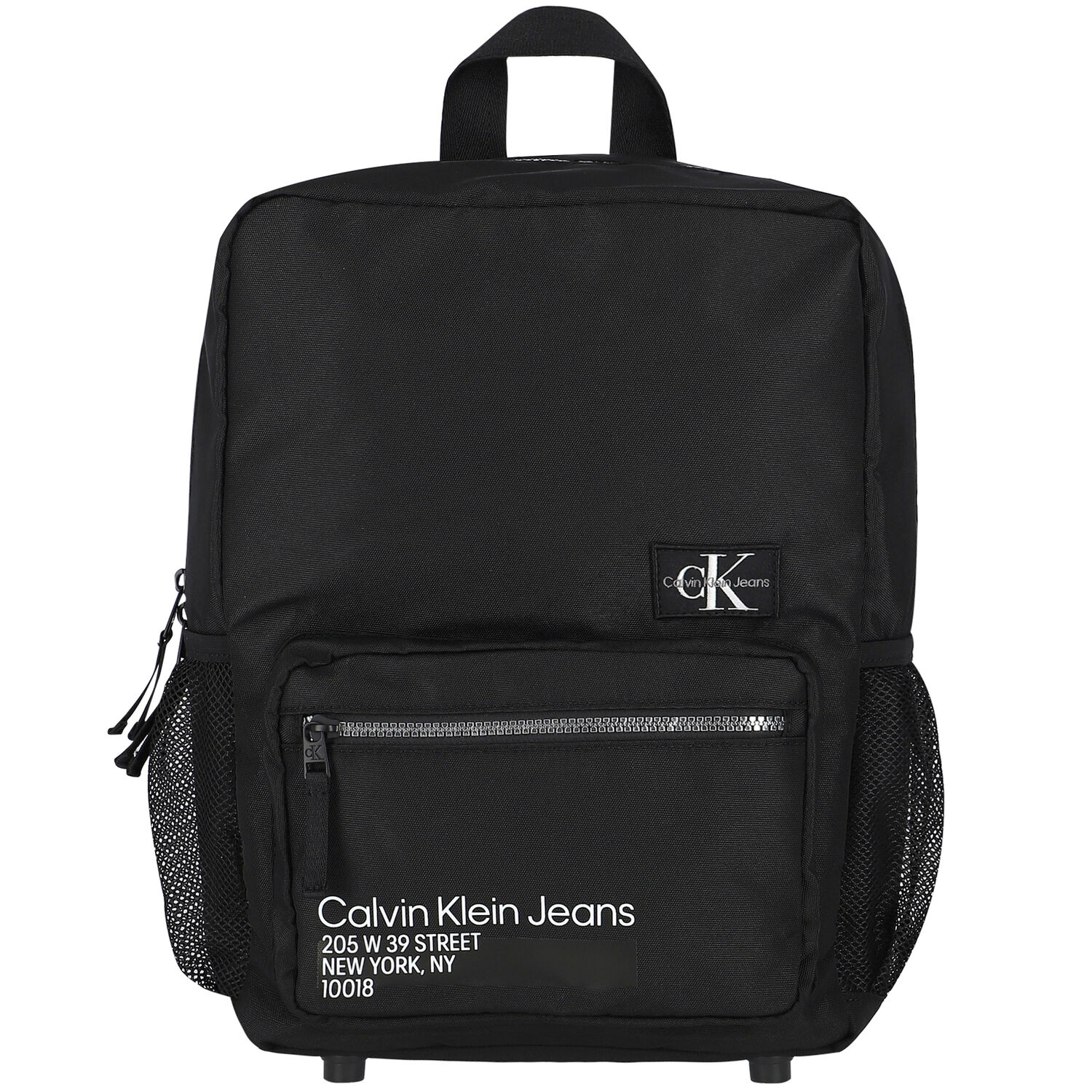 Black Logo Backpack, 1, hi-res