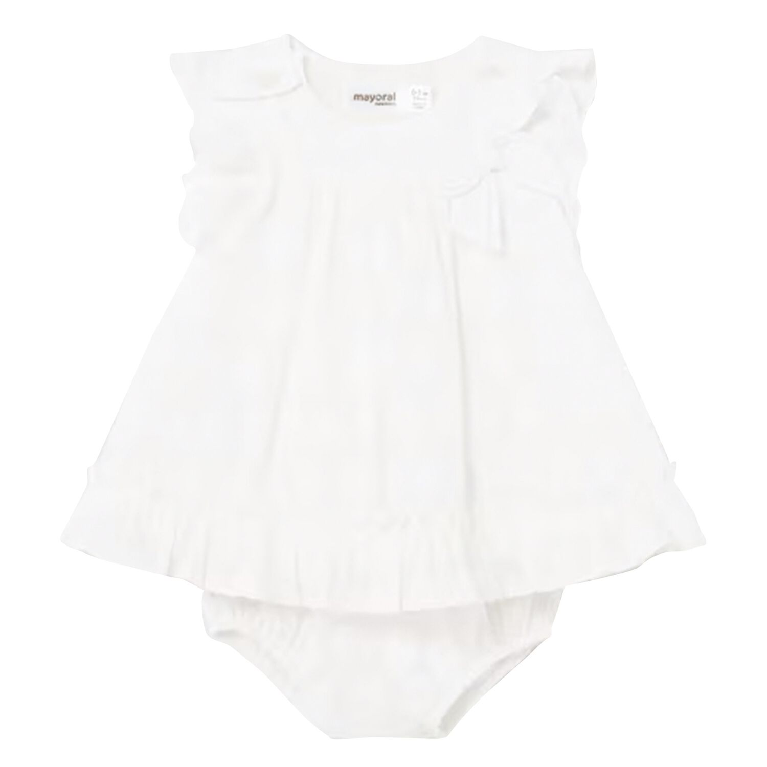 Baby Girls White Polka Dot Dress Set, 2, hi-res image number null
