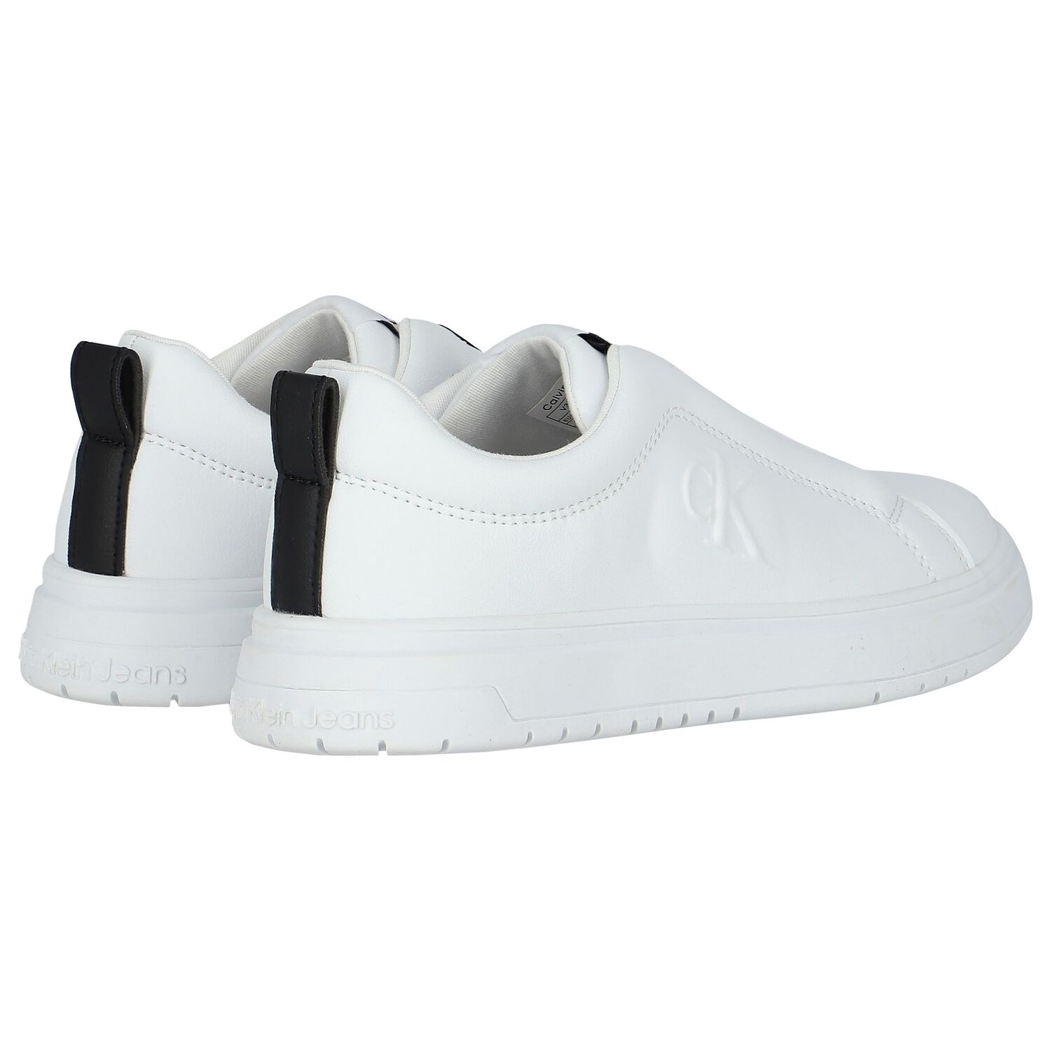 White & Black Logo Trainers, 1, hi-res image number null