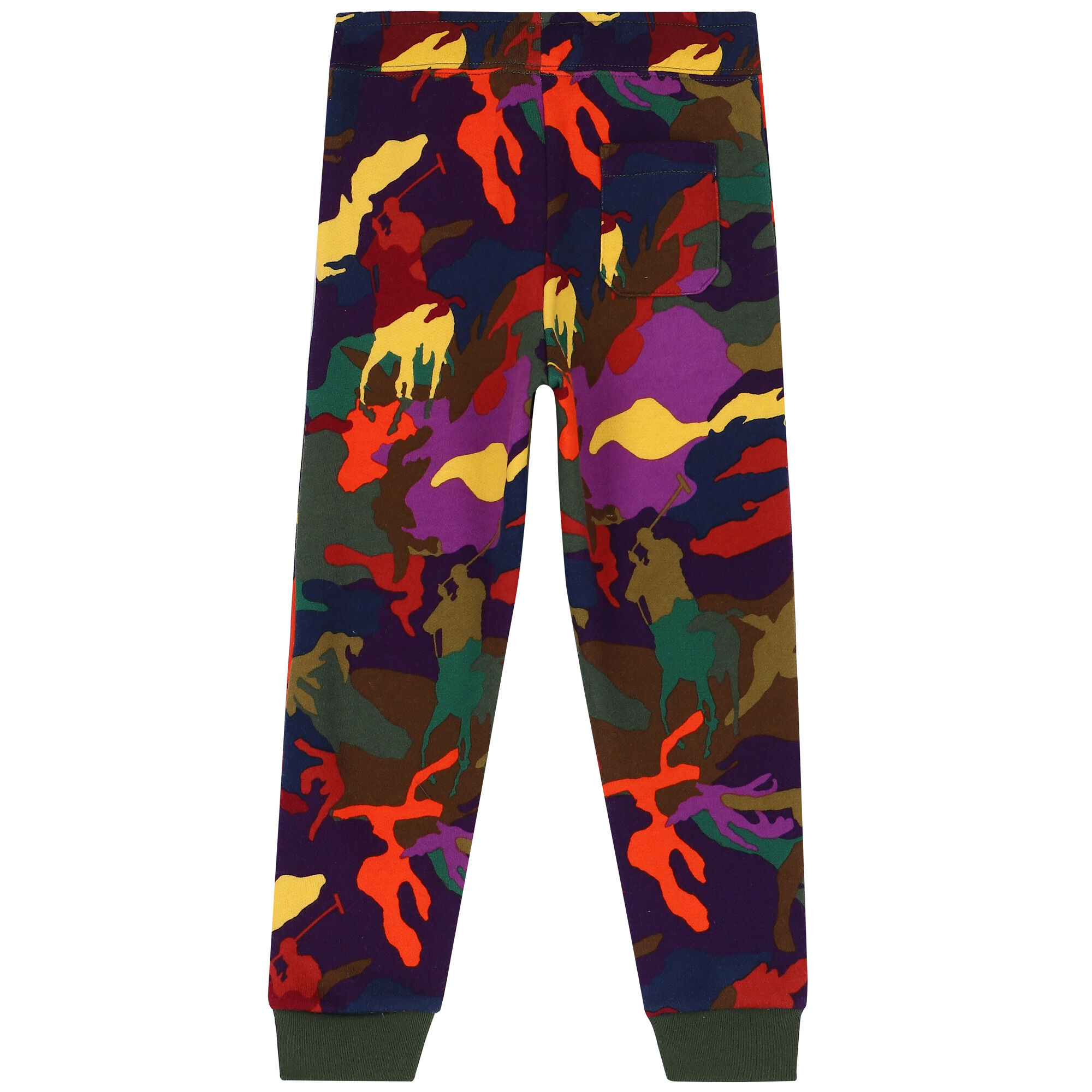 Ralph Lauren Boys Multi Colored Camouflaged Logo Joggers Junior Couture UK