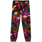 Boys Multi-Colored Camouflaged Logo Joggers, 1, hi-res