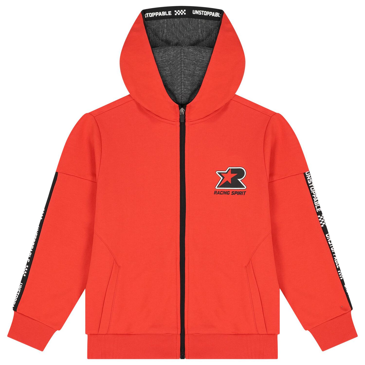 Boys Red & Grey Tracksuit, 1, hi-res image number null
