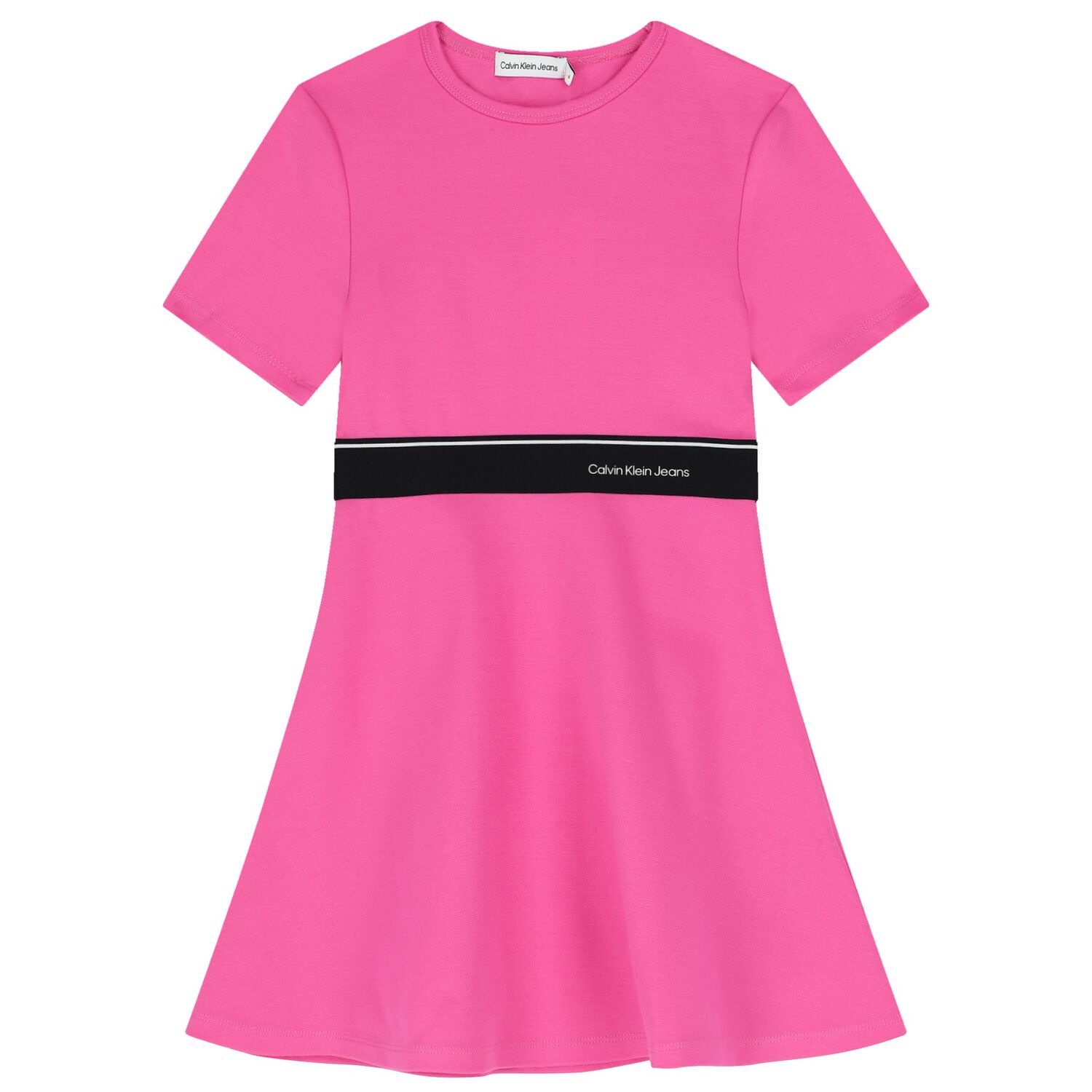Girls Pink Logo Dress, 2, hi-res