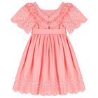 Girls Pink Woven Dress, 1, hi-res