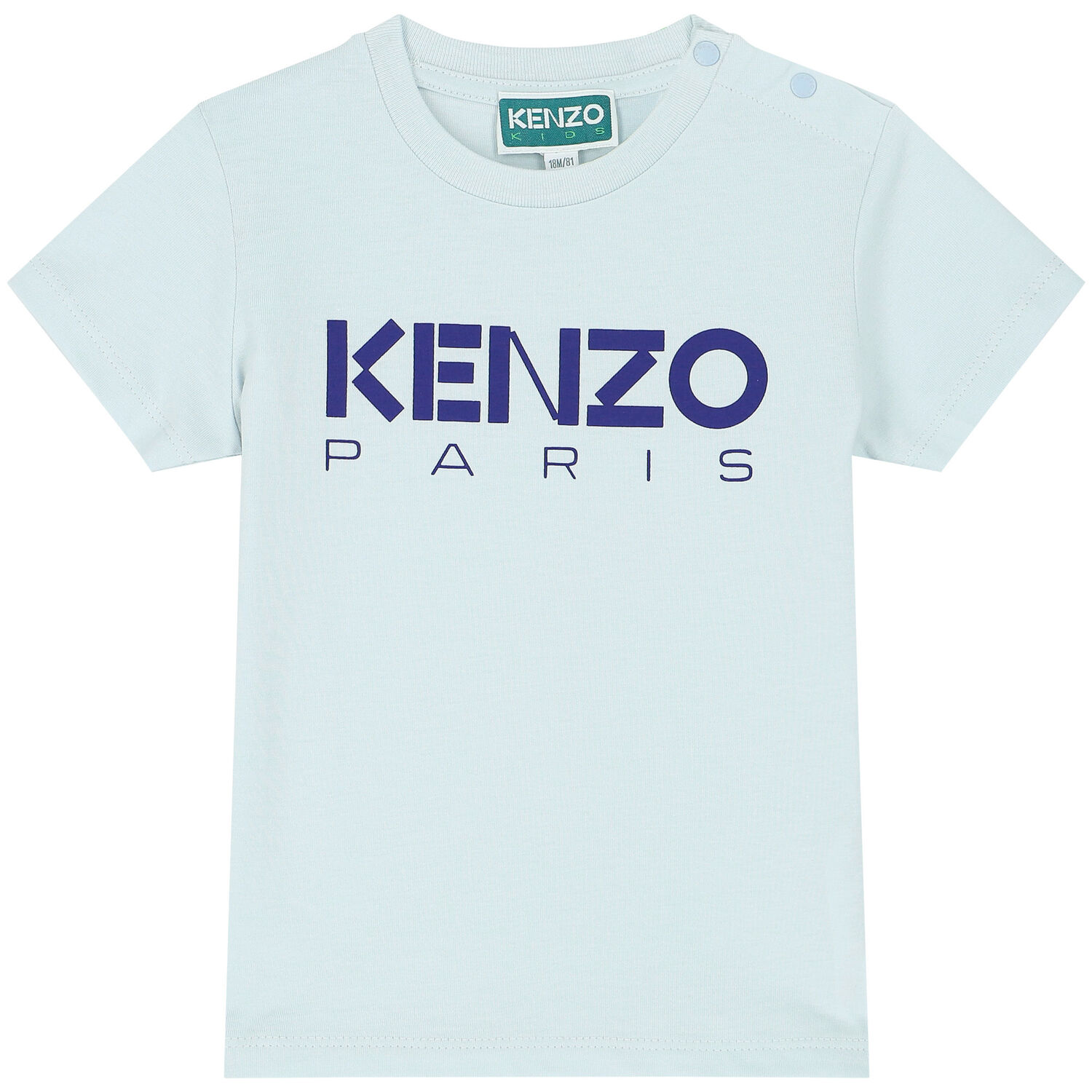 Younger Boys Blue Logo T-Shirt, 1, hi-res