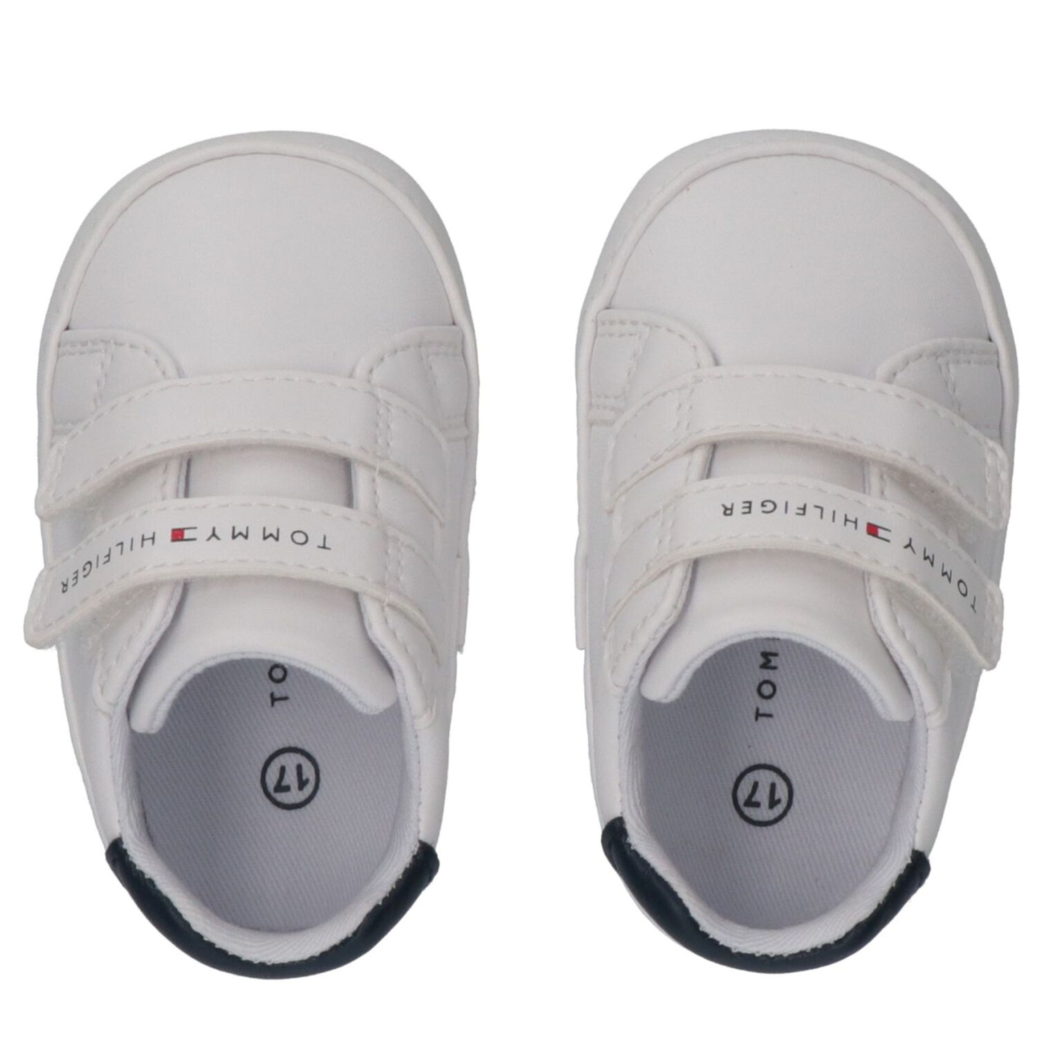 Baby Boys White Logo Pre Walker Shoes, 1, hi-res