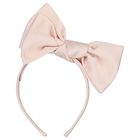 Girls Pink Bow Headband, 2, hi-res