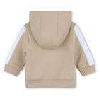 Baby Boys Beige Logo Hooded Tracksuit Gift Set, 1, hi-res