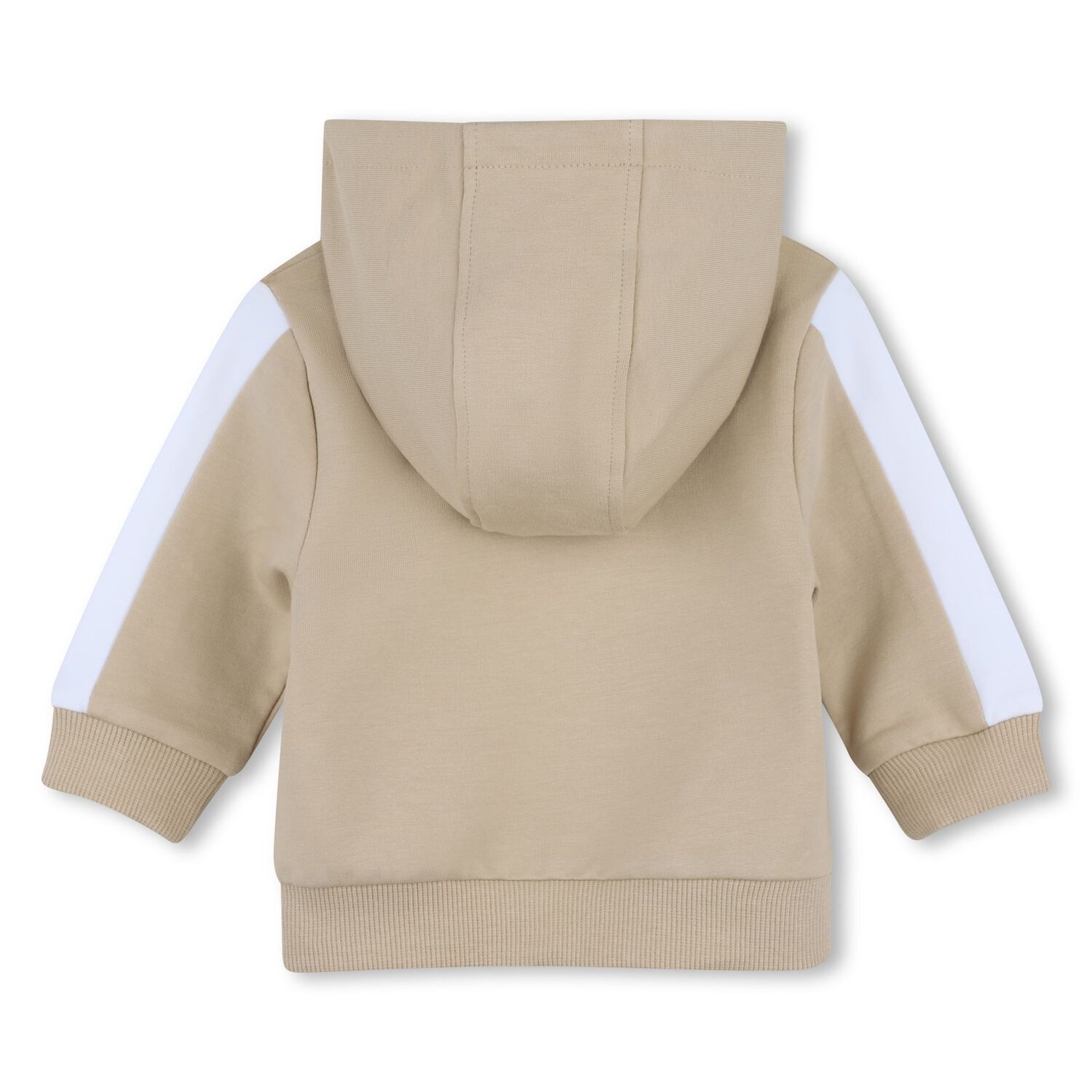 Baby Boys Beige Logo Hooded Tracksuit Gift Set, 1, hi-res