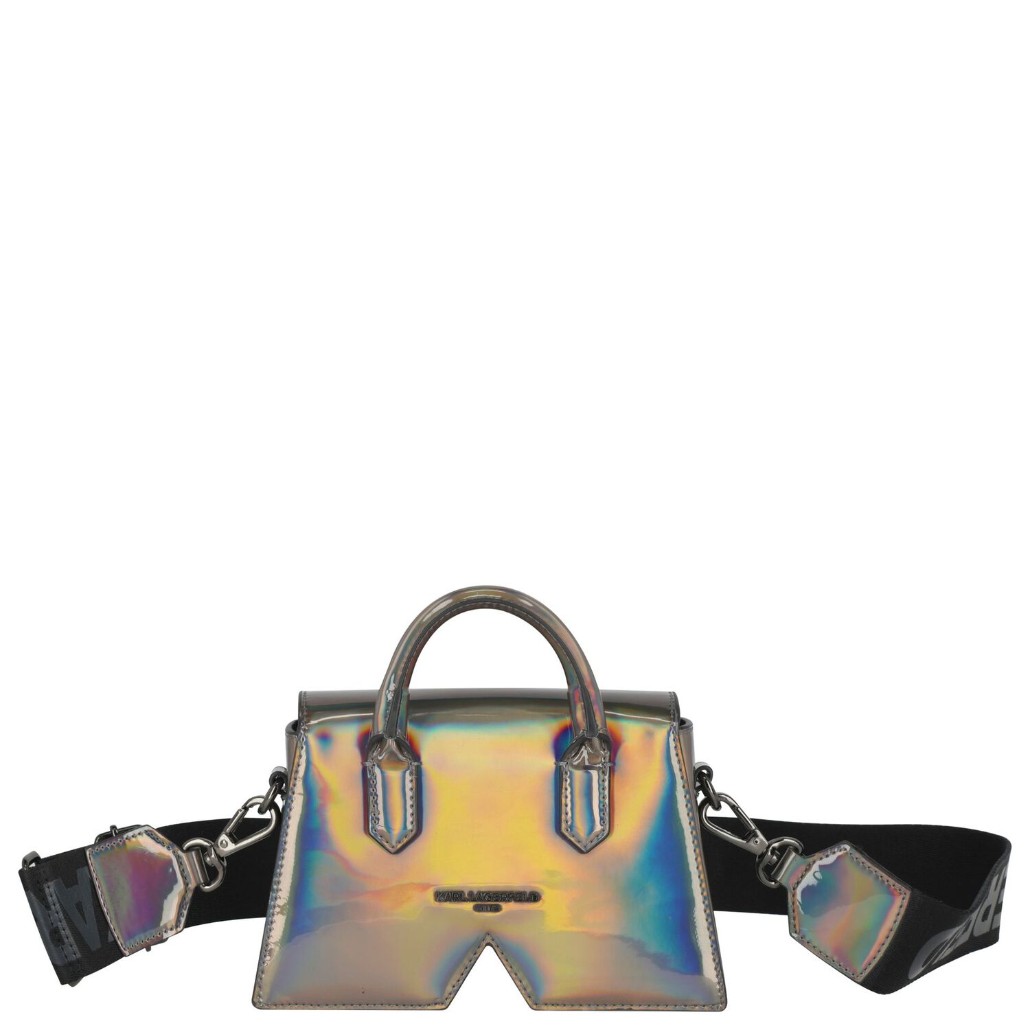 Girls Mini Me Black Logo Handbag, 1, hi-res