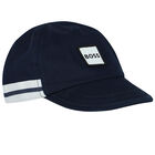 Baby Boys Navy Blue Logo Cap, 3, hi-res