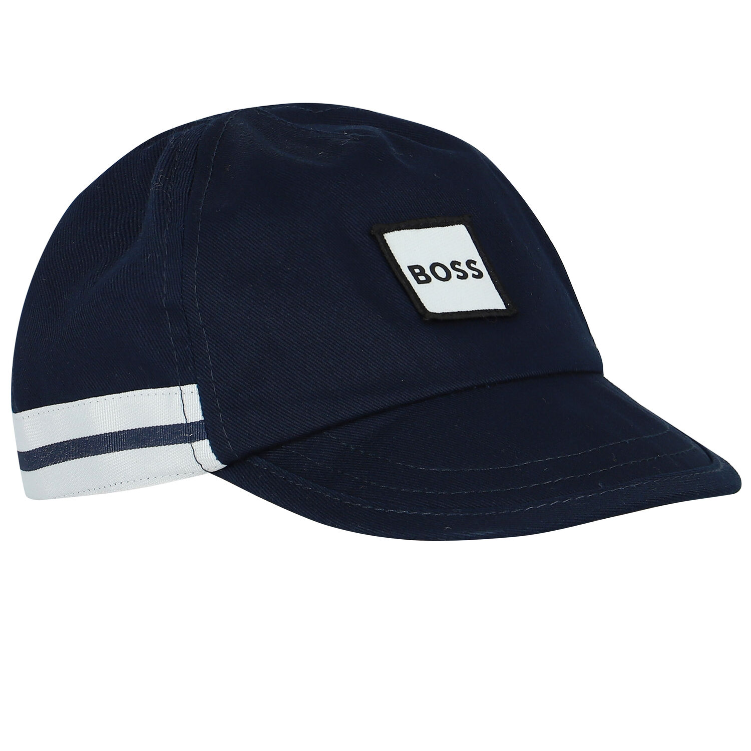 Baby Boys Navy Blue Logo Cap, 3, hi-res