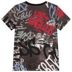 Boys Multi-Coloured Logo T-Shirt, 1, hi-res