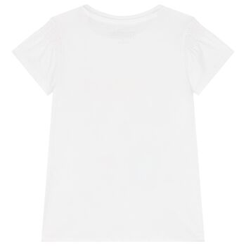 Girls White Logo T-Shirt
