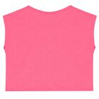 Girls Pink Logo Top, 1, hi-res