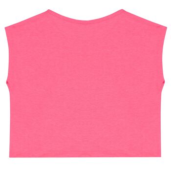 Girls Pink Logo Top